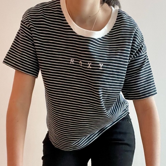 NWT Roxy Infinity Is Beautiful B Striped T-Shirt - S - Picture 7 of 16